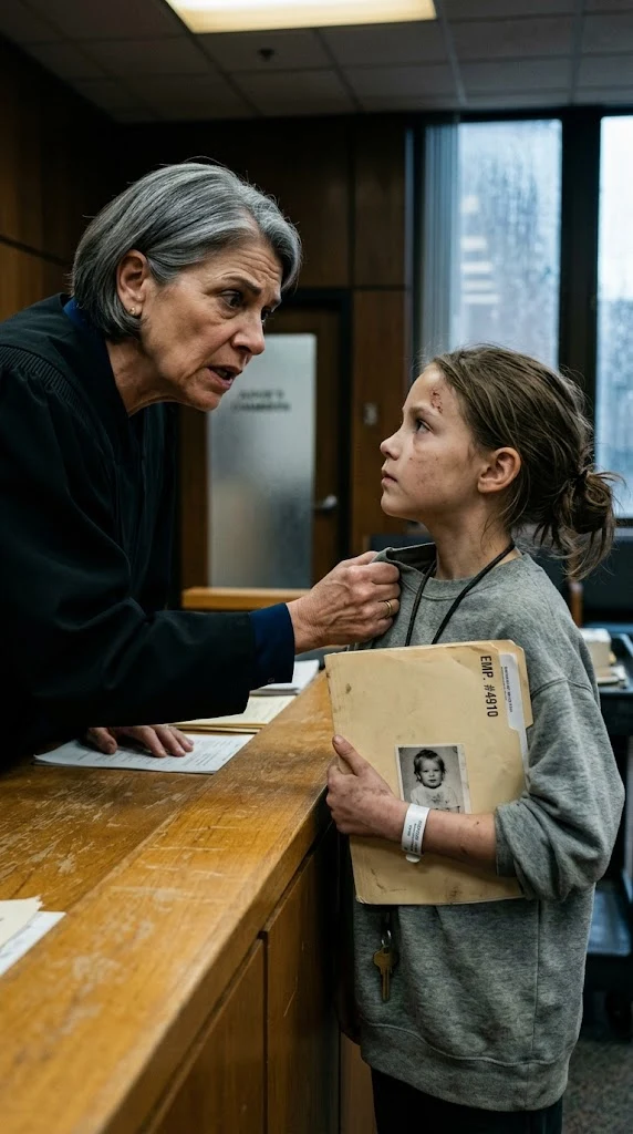 The Judge Had the Barefoot Girl Seized in Her Courtroom — Then the Child Slapped a Sealed File Onto the Bench Bearing the Judge's Own Signature