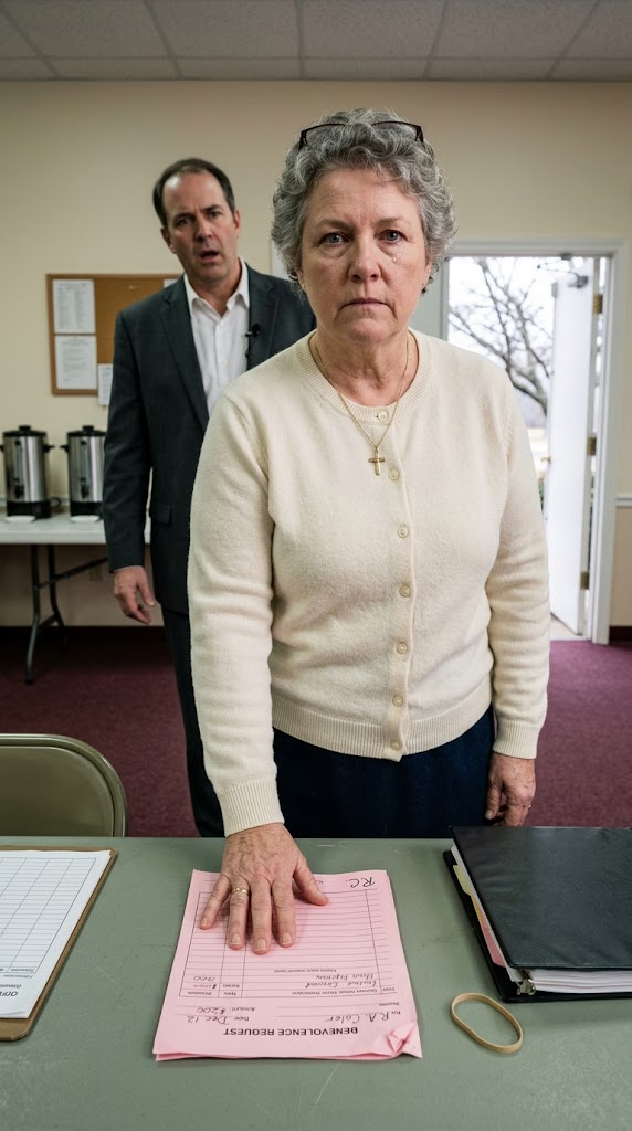 Pastor Named the Church Bookkeeper a Thief at the Fellowship Table — Until She Flattened a Pink Slip With His Own Initials