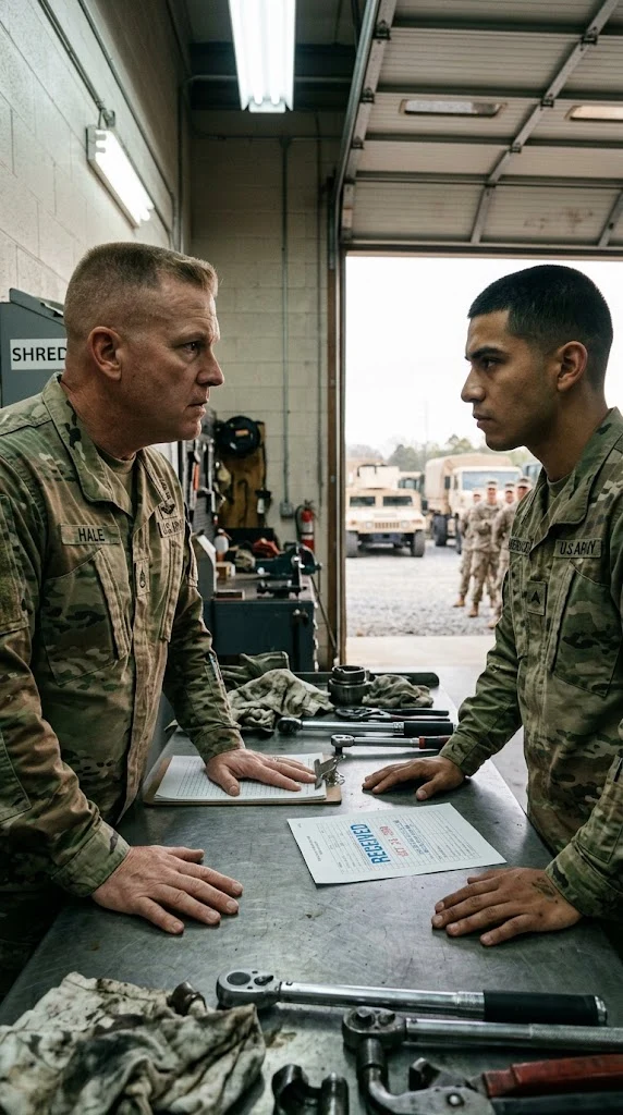 The Sergeant Major Called My Complaint Fake and Shredded It in Front of the Whole Motor Pool — I Never Said a Word